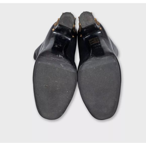 Gucci Studded Leather Block Heel Boots - Size 36.5 - Picture 5 of 5